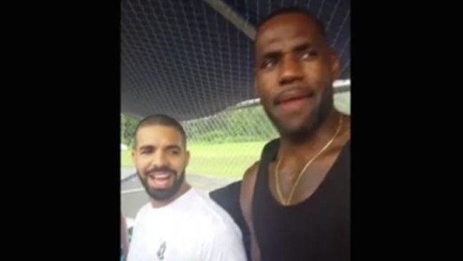 LeBron James, Kevin Durant & Tristan Thompson play kickball with Drake