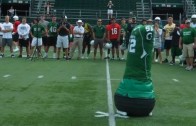 Fascinating: Dartmouth football practices with “robot” controlled bags