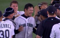 Hisashi Iwakuma gets final out of his no-hitter