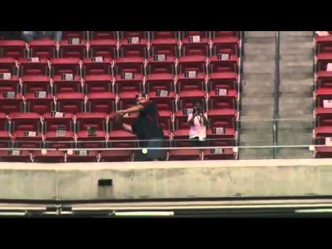 Nothing He Can't Do: JJ Watt slings a deep pass to a fan in the upper deck