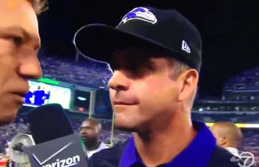 Ravens coach John Harbaugh rips reporter during interview