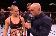 Ronda Rousey interview inside the Ocatgon at UFC 190 after her win