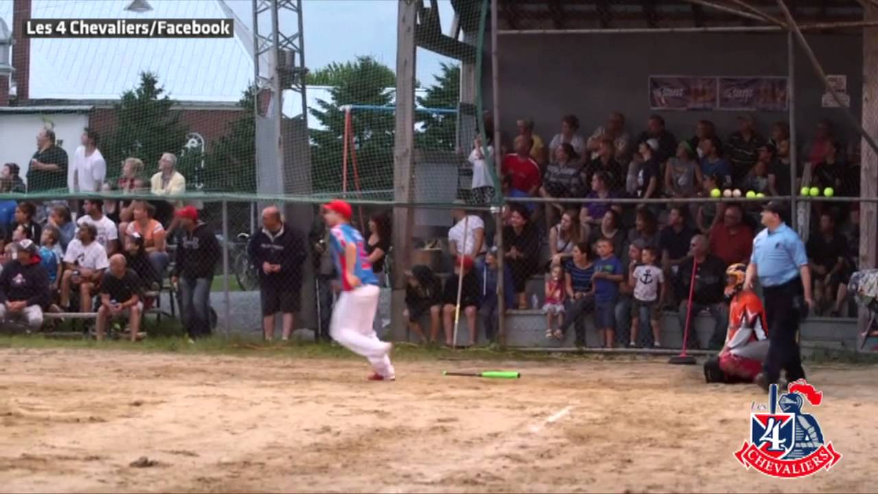 Wow: The backwards home run in a softball game