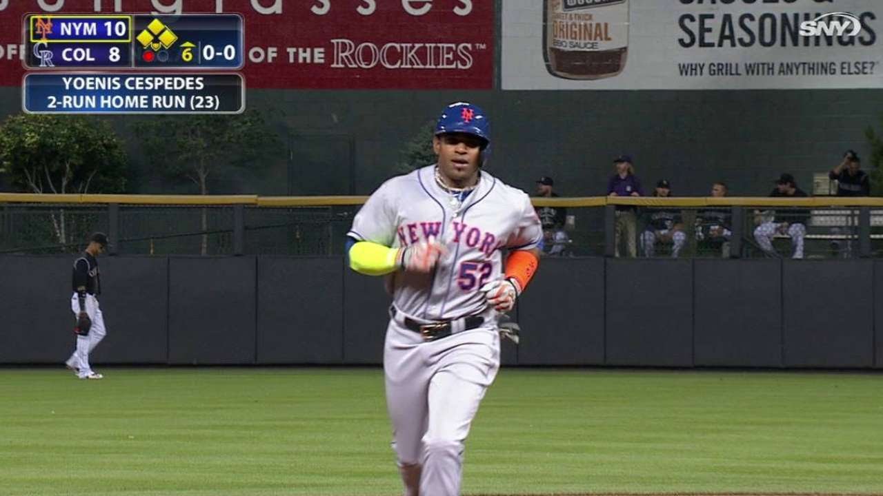 Yoenis Cespedes puts up a video game stat line of 3 homers & 7 RBI