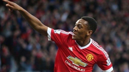 Anthony Martial scores debut goal for Manchester United