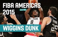 Andrew Wiggins dunks over Andres Nocioni at 2015 FIBA Americas