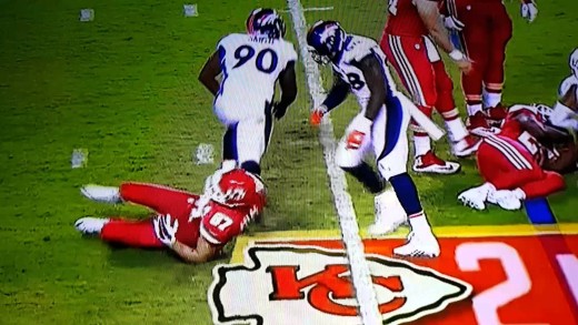 Beast: Von Miller flips TE Travis Kelce with one hand