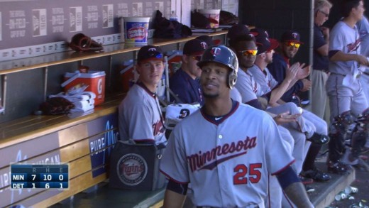 Byron Buxton hits his first career home run & gets silent treatment