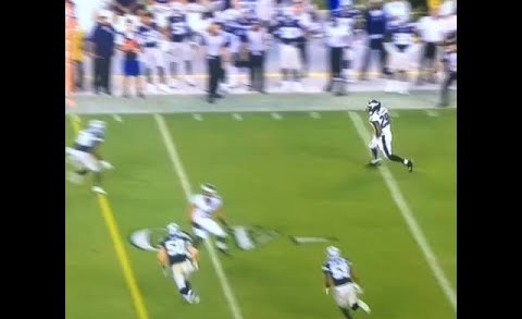 DeMarco Murray hurdles Brandon Carr & shoves Dan Bailey