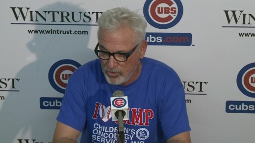 Joe Maddon calls out the St. Louis Cardinals for Rizzo HBP