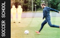 Manchester Untied’s Juan Mata gives an amazing free-kick tutorial