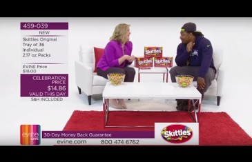 Marshawn Lynch sells Skittles on the shopping network