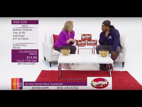 Marshawn Lynch sells Skittles on the shopping network