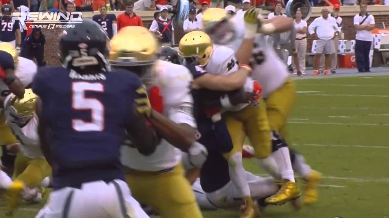 Notre Dame QB Malik Zaire suffers gruesome ankle injury