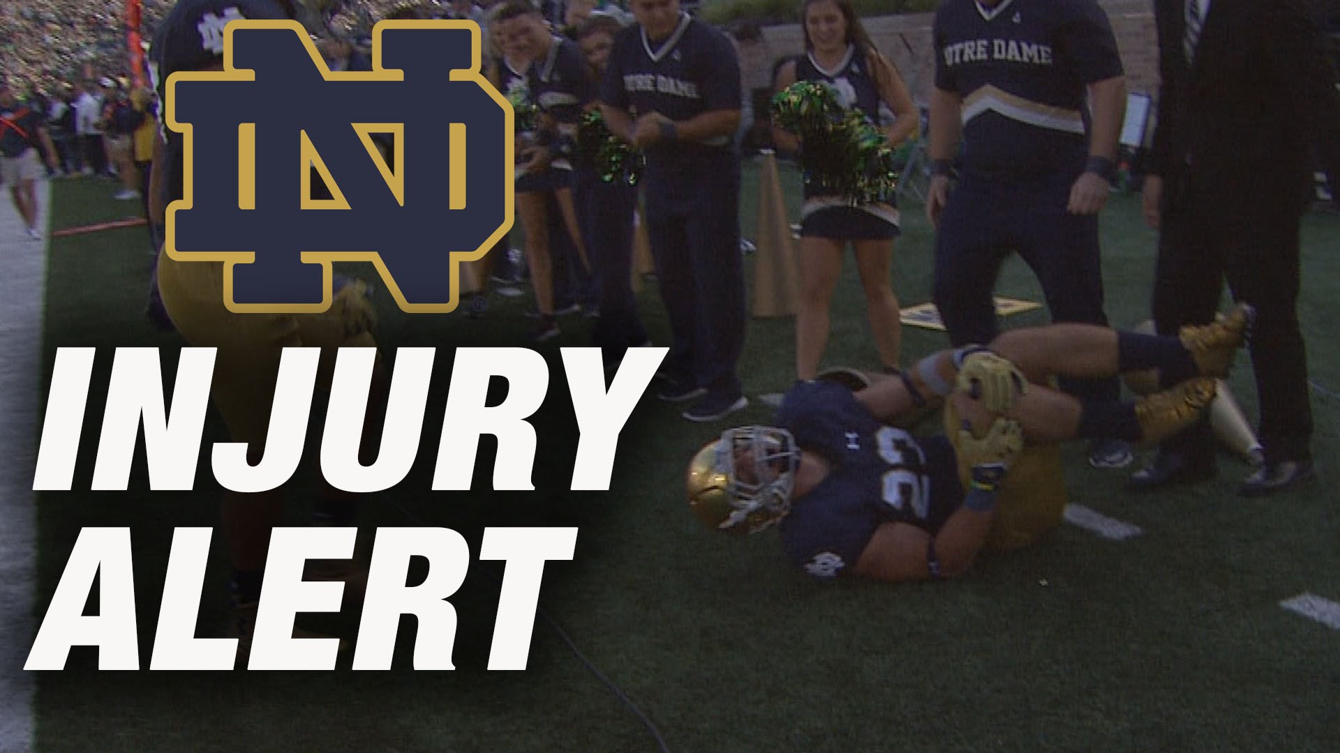 Notre Dame safety Drue Tranquill injures himself celebrating