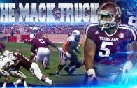 Texas A&M DT Daylon Mack blows up Nevada RB & QB at the same time!
