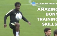 Wilfried Bony amazing skills in during Manchester City training