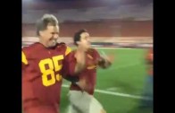 Will Ferrell beats a fan in a 40-Yard Dash after USC game