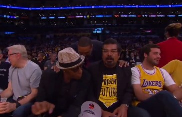 Lakers game postponed after George Lopez & Arsenio Hall spill drink