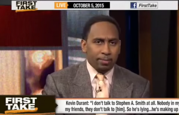 Stephen A. Smith threatens Kevin Durant!
