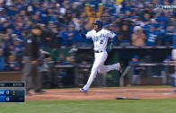 Brett Lawrie wipes out Escobar in slide & benches clear