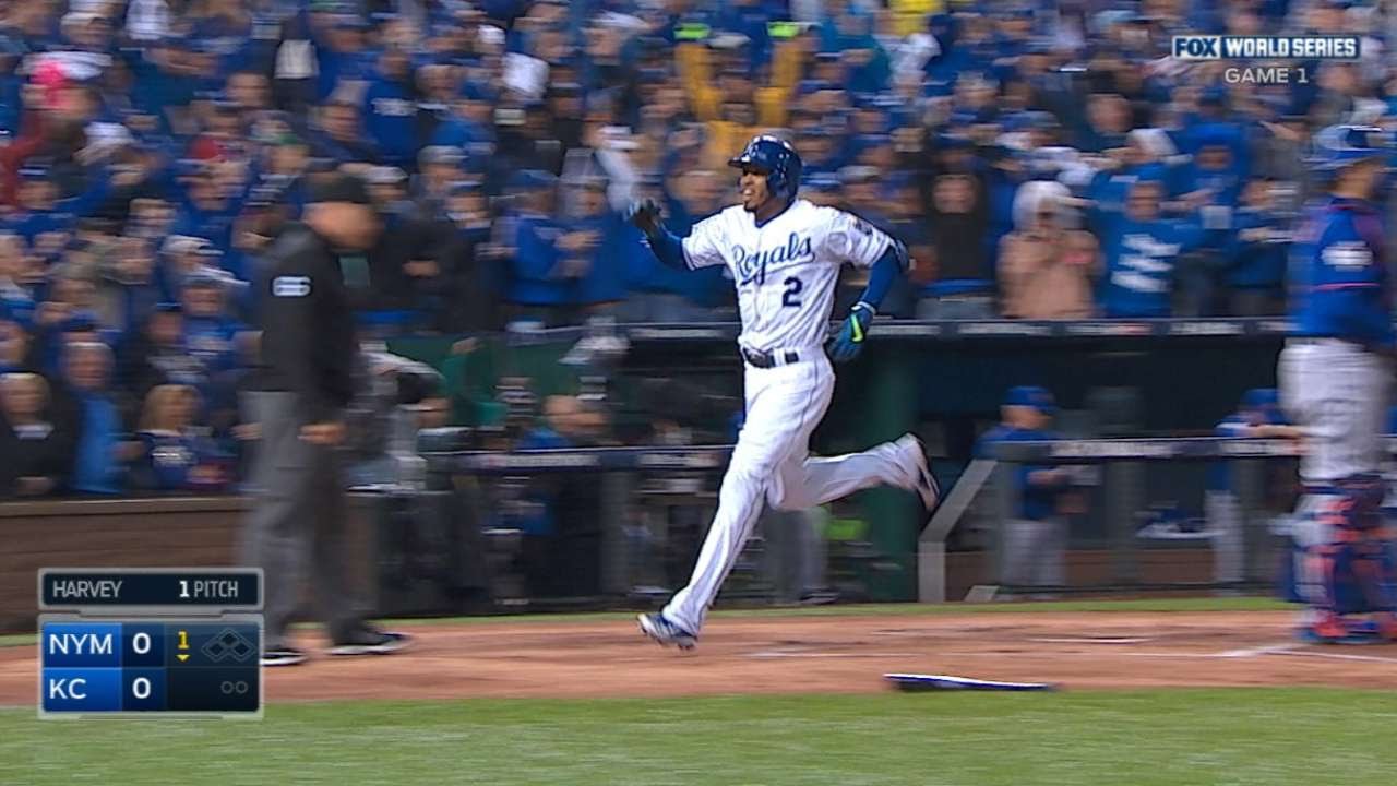 Alcides Escobar hits first World Series inside-the-park homer since 1929