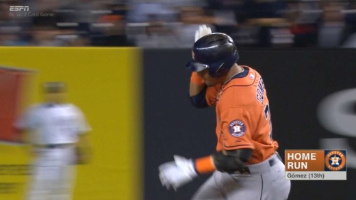 Carlos Gomez belts a solo homer off of Masahiro Tanaka