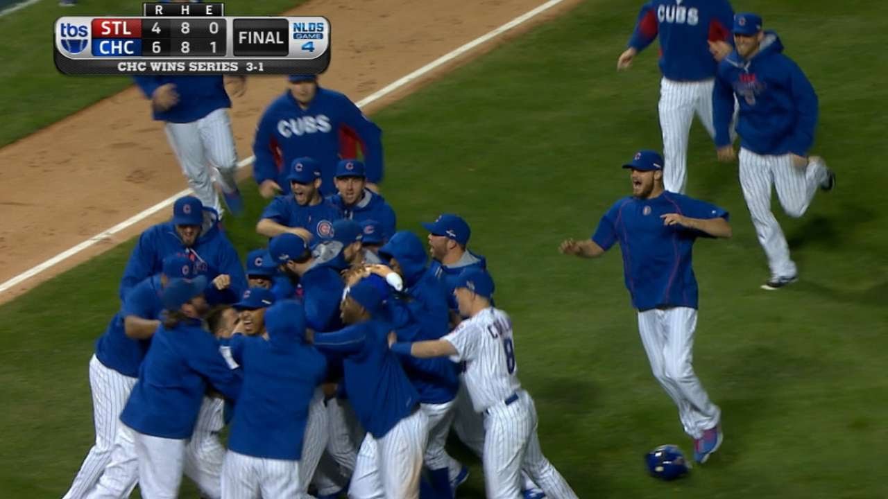 Chicago Cubs clinch at Wrigley Field for the first time ever
