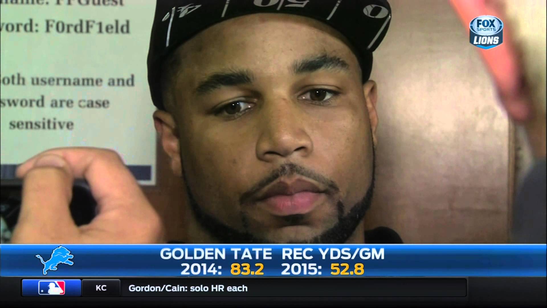 Golden Tate says Lions fans 