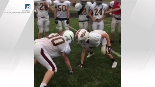 High schooler drops ‘RKO’ during football practice