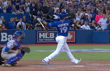 Jose Bautista belts game winning home run & pimps it with epic bat flip