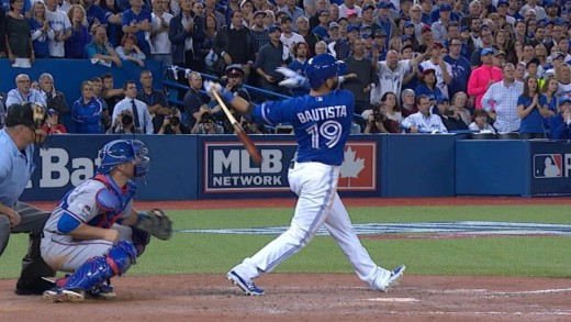 Jose Bautista belts game winning home run & pimps it with epic bat flip