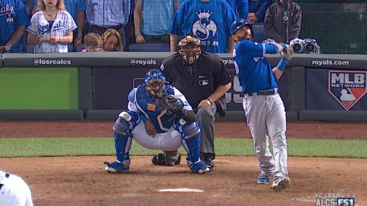 Jose Bautista with a clutch game tying homer