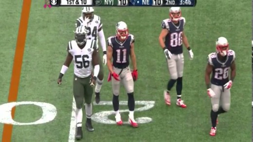 Julian Edelman gets popped by Buster Skrine