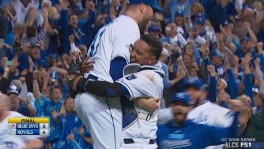 Kansas City Royals win the AL Pennant