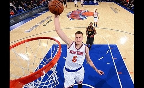 Kristaps Porzingis steals, spins and slams