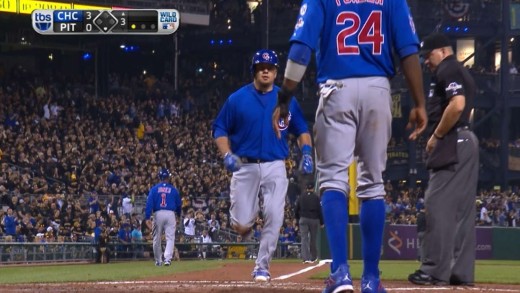 Kyle Schwarber crushes a homer out of PNC Park