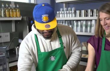 Marshawn Lynch has a “Beast Mode” coffee at Starbucks