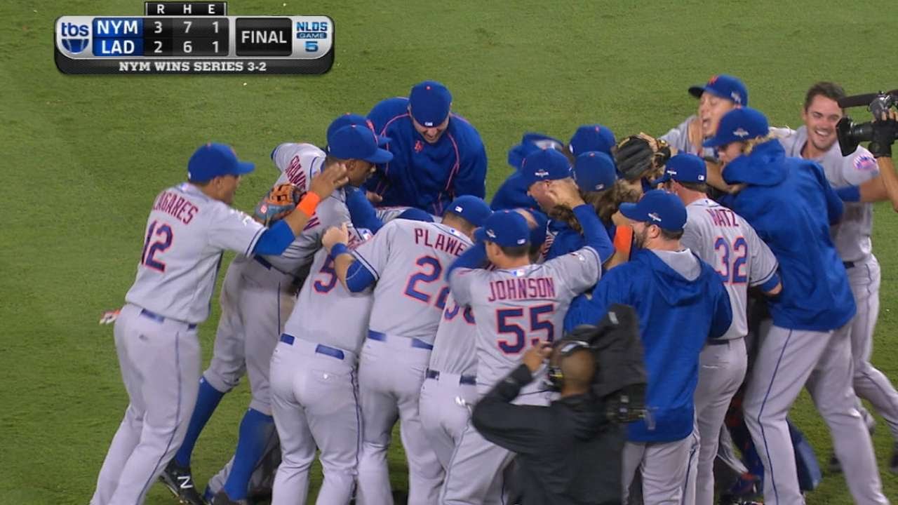 New York Mets advance to the NLCS to face the Chicago Cubs