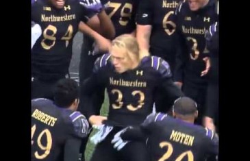 Northwestern football player breaks out some serious dance moves