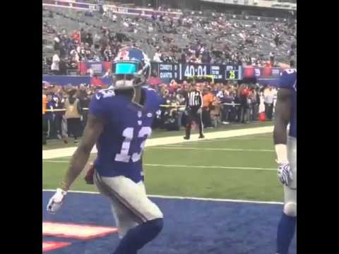 Odell Beckham busts out some pre-game dance moves