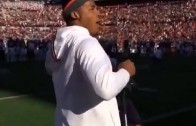 Cam Newton dances at Auburn vs. Alabama game