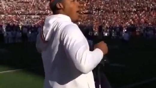 Cam Newton dances at Auburn vs. Alabama game