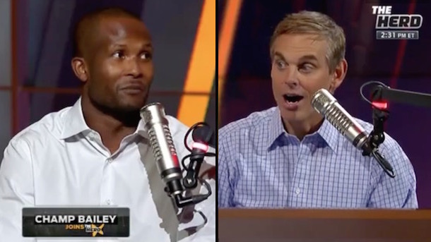 Champ Bailey says he laid off of Tim Tebow in practice because of how bad he was