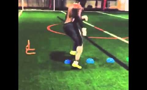 Cleveland Browns hopeful Monte Gaddis shows off incredible footwork