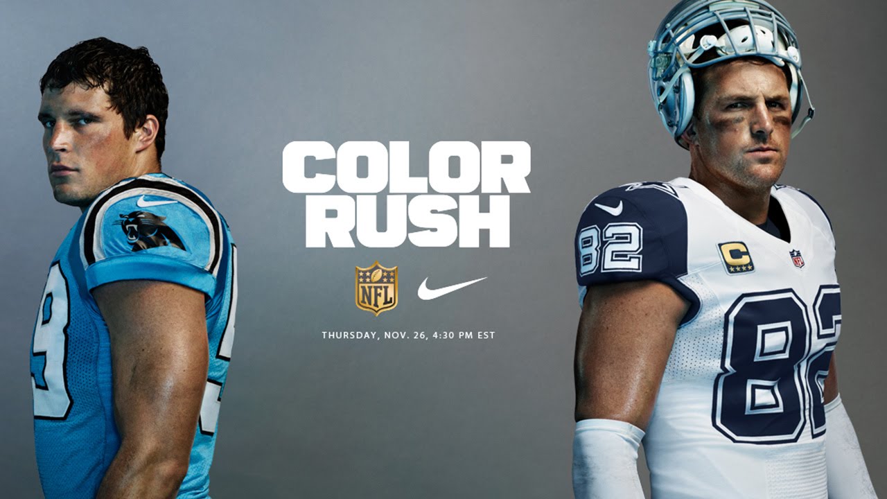 Cowboys & Panthers unveil Nike Color Rush uniforms for Thanksgiving