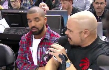 Drake introduces the Toronto Raptors on “Drake Night”