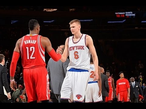 Dwight Howard with a massive dunk on Kristaps Porzingis