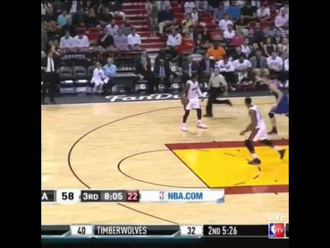 Dwyane Wade draws a foul call by stare down at the ref