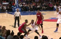 Dwyane Wade sends Langston Galloway flying with this nasty crossover
